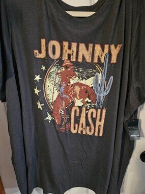 NWT Torrid Johnny Cash Vintage Classic Crew neck Tee 5X(28W) Nice!